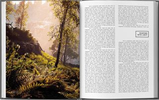 Rob Dwiar game art book; a book in a game environment