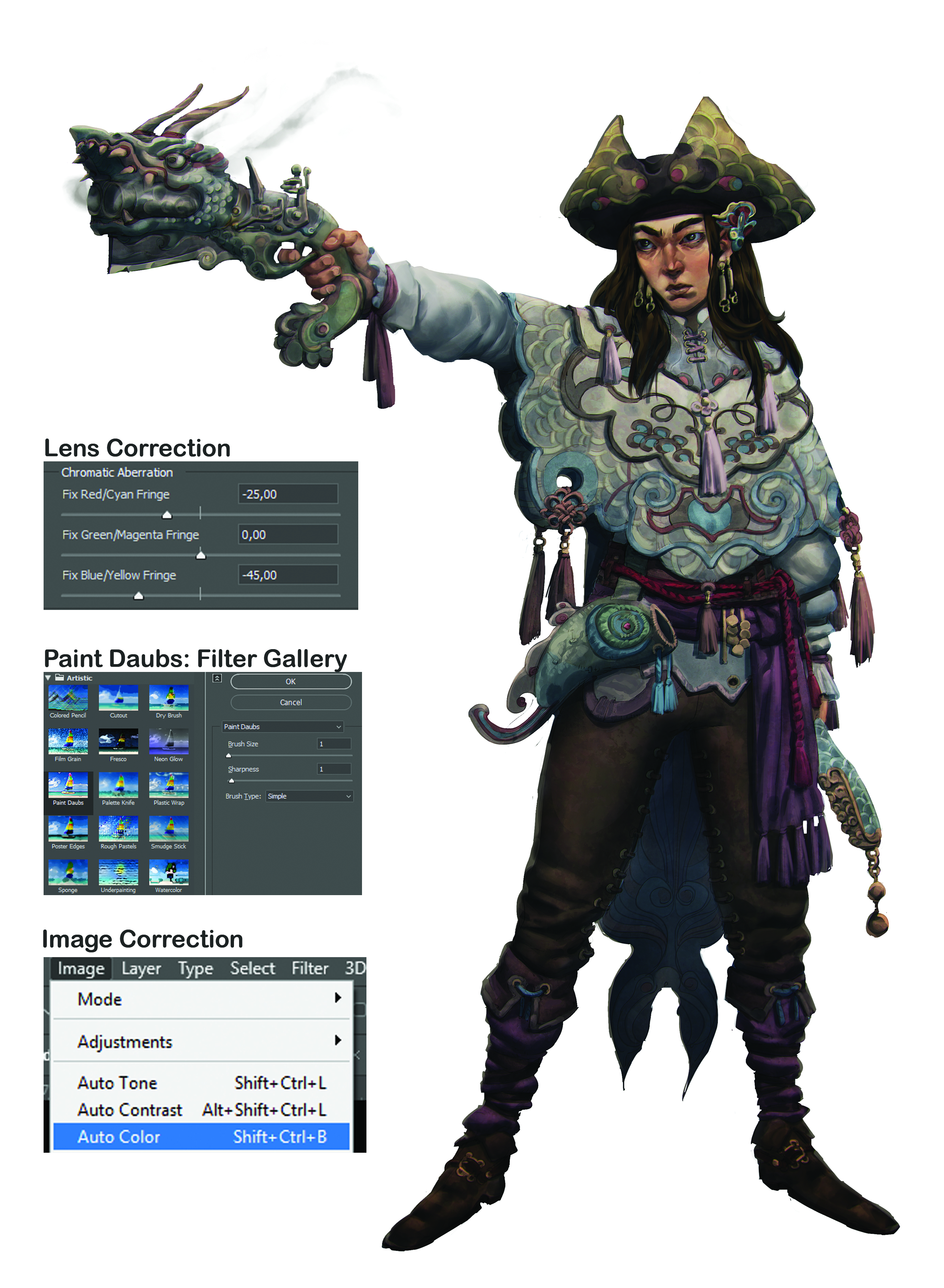 Character design in process