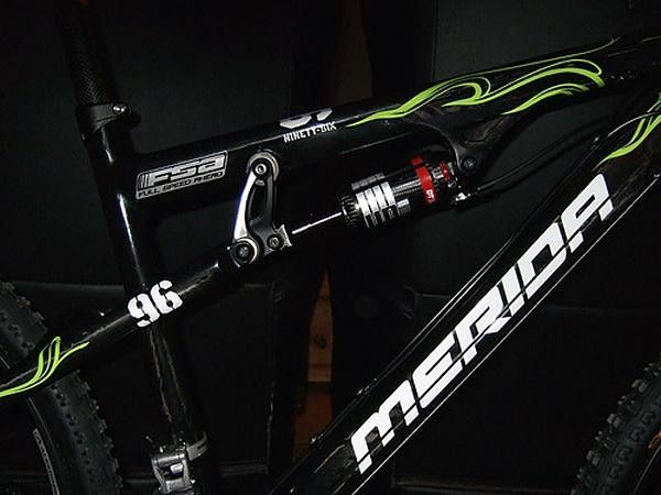 The full-suspension Merida is all ready for the Olympics.