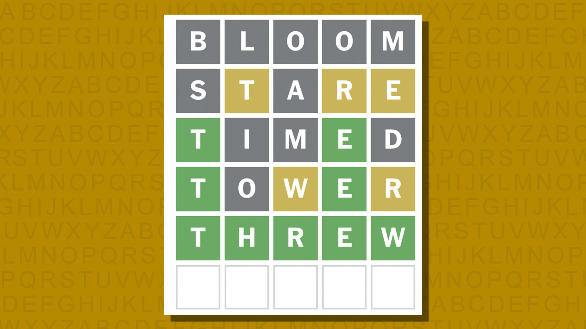 Ответ в формате Word для игры 935 на желтом фоне