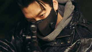 Kim Woo-bin as 5-8 in Netflix's Black Knight