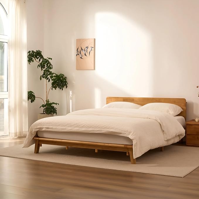 The Flexispot Low Profile Solid Wood Bed Frame
