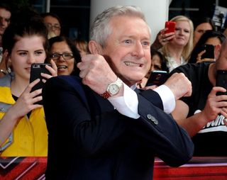 Louis Walsh arriving for X Factor auditions in Leicester