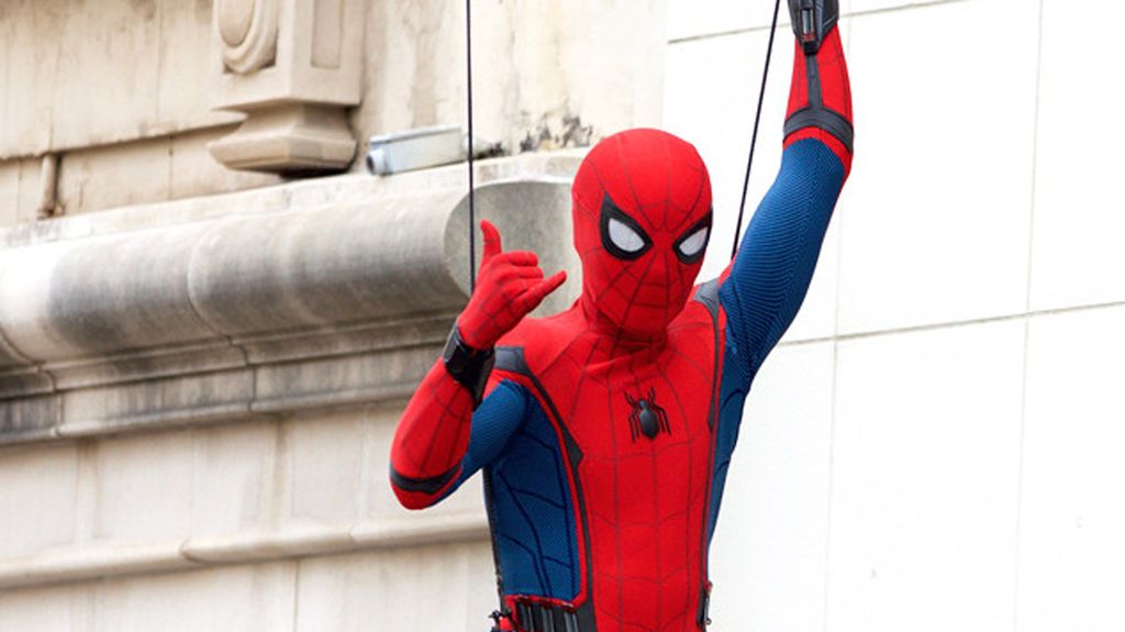 Spider Man Homecoming 2 Disney Plus Spidey webs up a bike thief in new Spider-Man: Homecoming set photos
