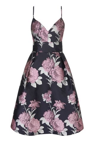 V by Very floral jacquard dress