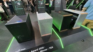 Montech Ten PC case selection on a black display