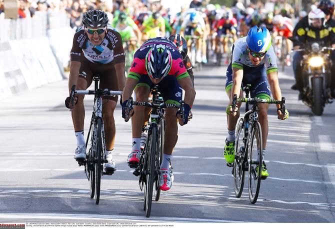 Diego Ulissi (Lampre-Merida) wins the sprint
