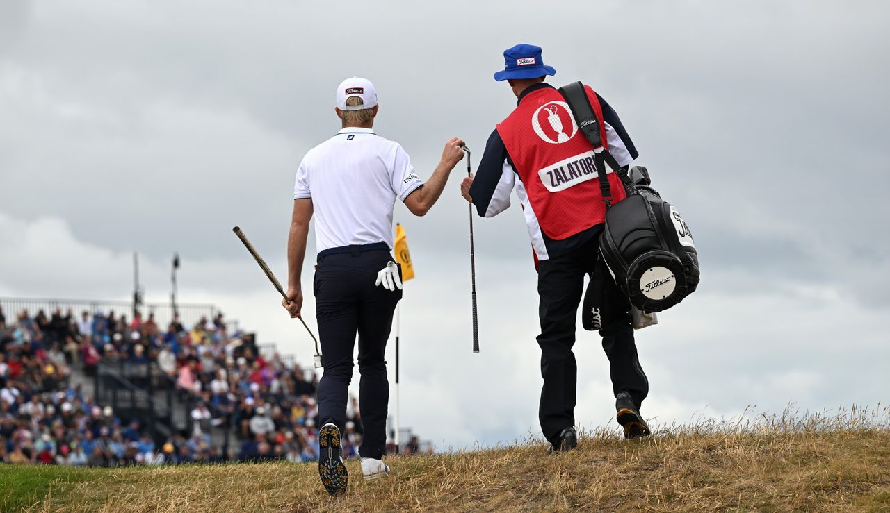 Zalatoris and his caddie 