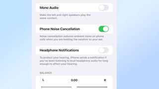 Phone Noise Cancellation on iPhone 12