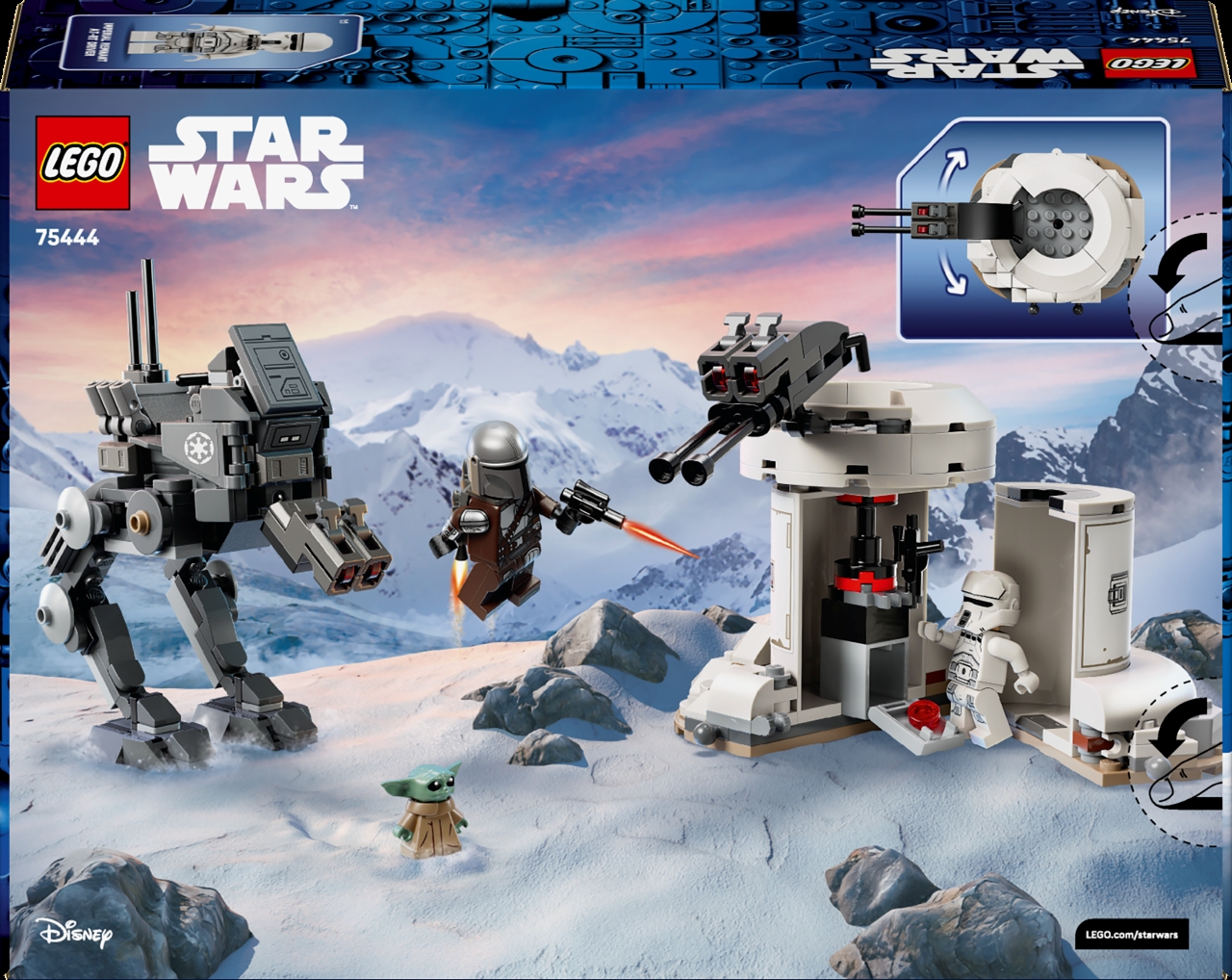 LEGO Star Wars AT-RT Attack Toy Building Set packaging back