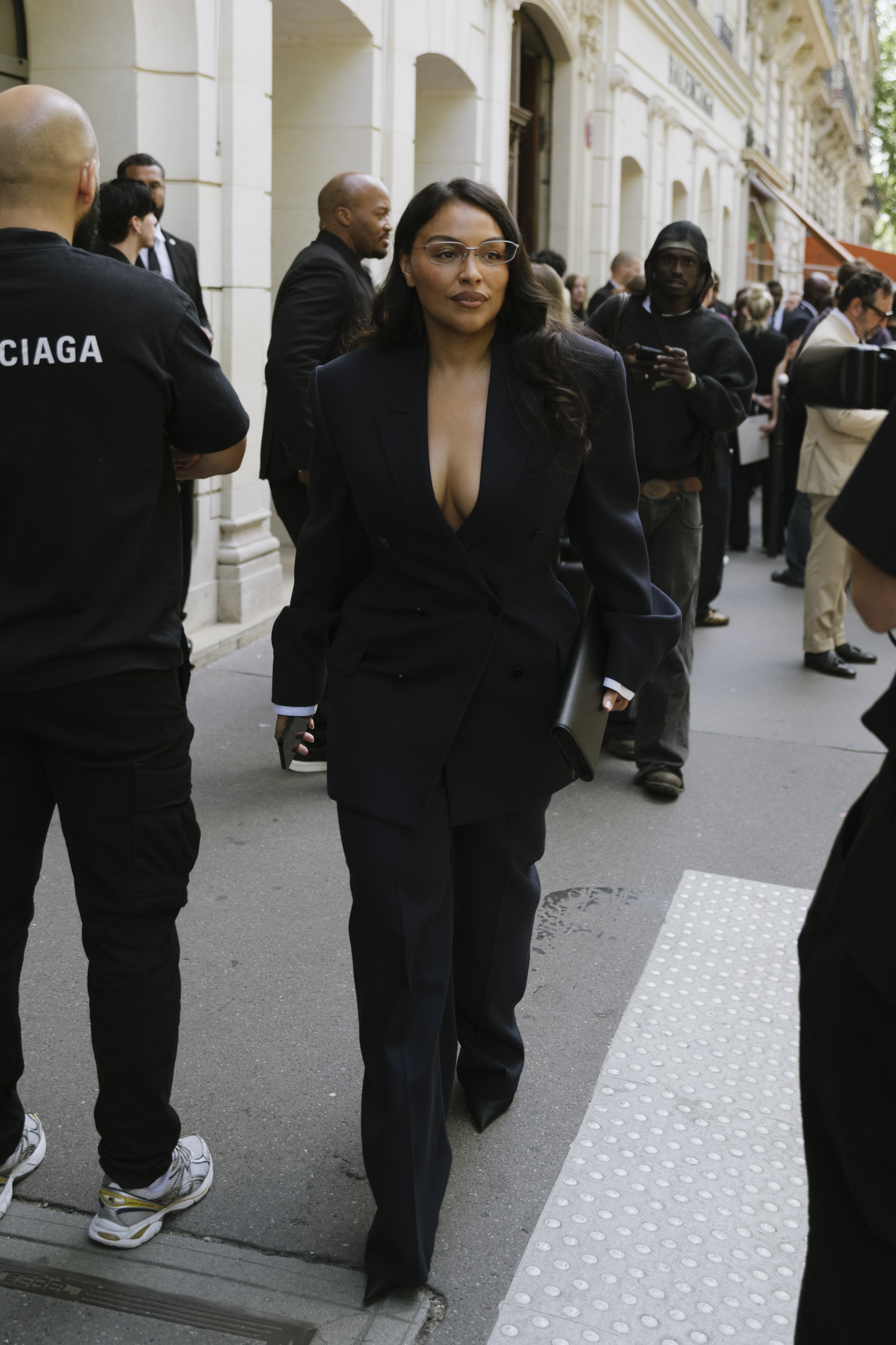 Paloma Elsesser attends the Balenciaga Haute Couture Fall/Winter 2025/2026 show as part of Paris Fashion Week on July 09