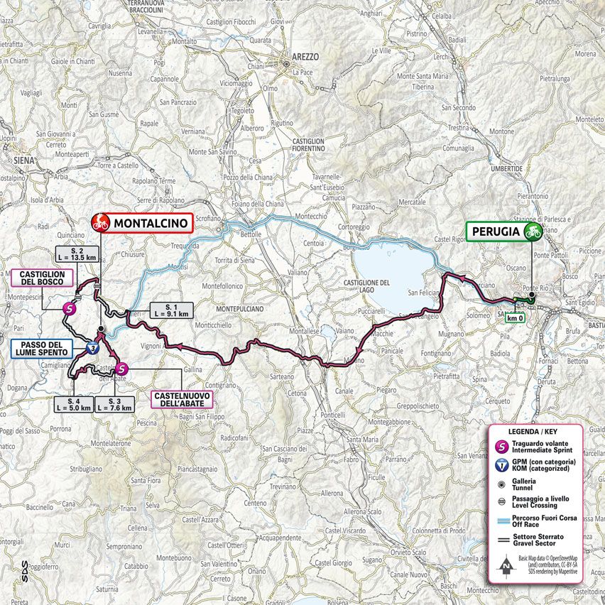 Stage 11 map 2021 Giro d'Italia