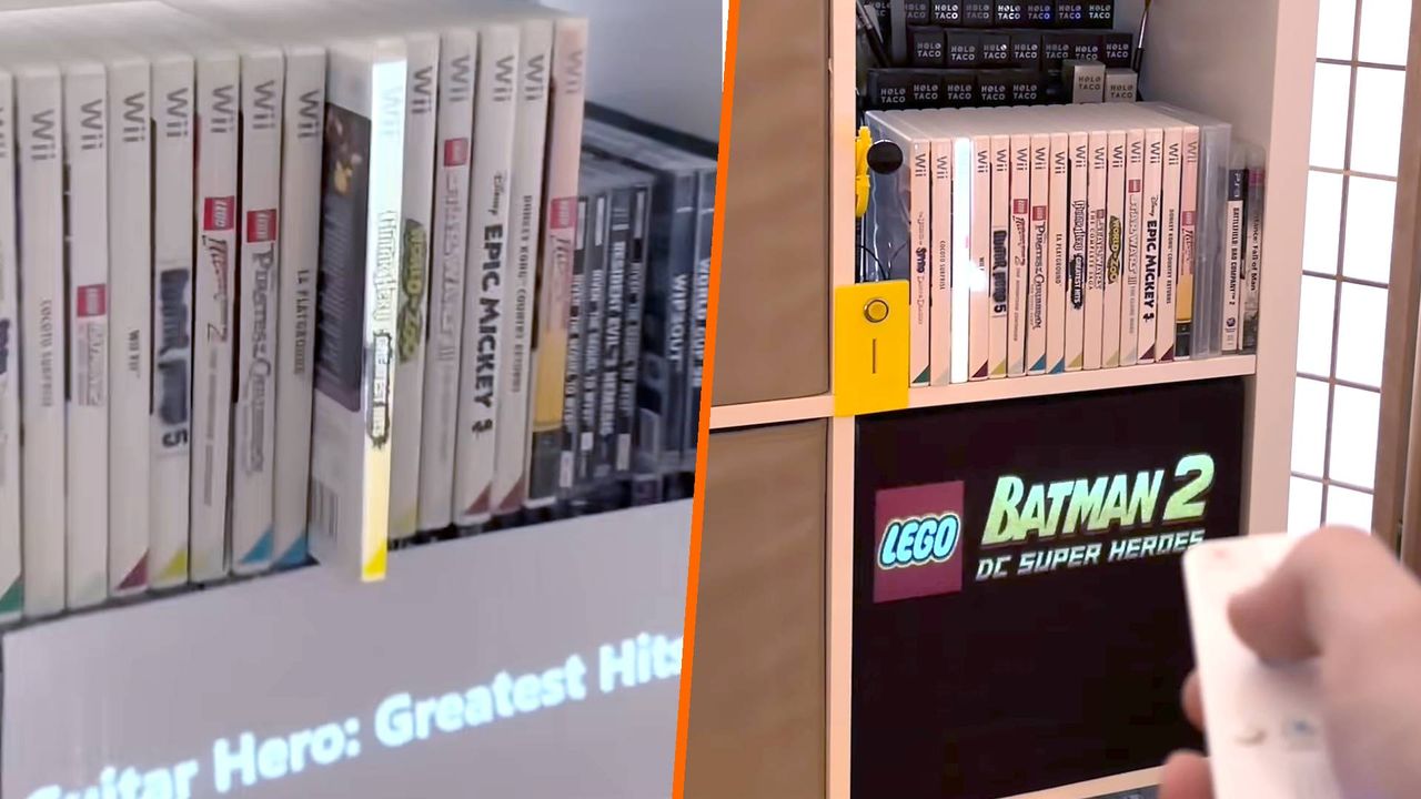  Inventor creates "IRL home screen" for physical discs that brings the convenience of a digital library to an actual game shelf 