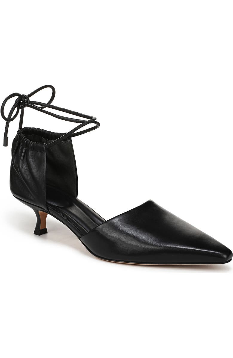 Sarai Ankle Wrap D'orsay Kitten Heel Pump