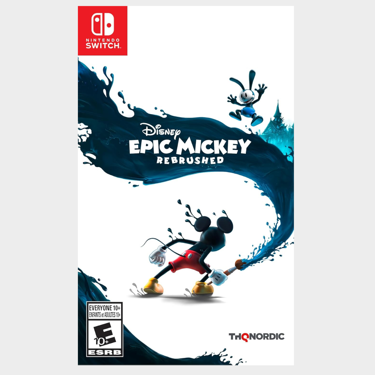 Epic Mickey Rebrushed Switch cover on a plain background