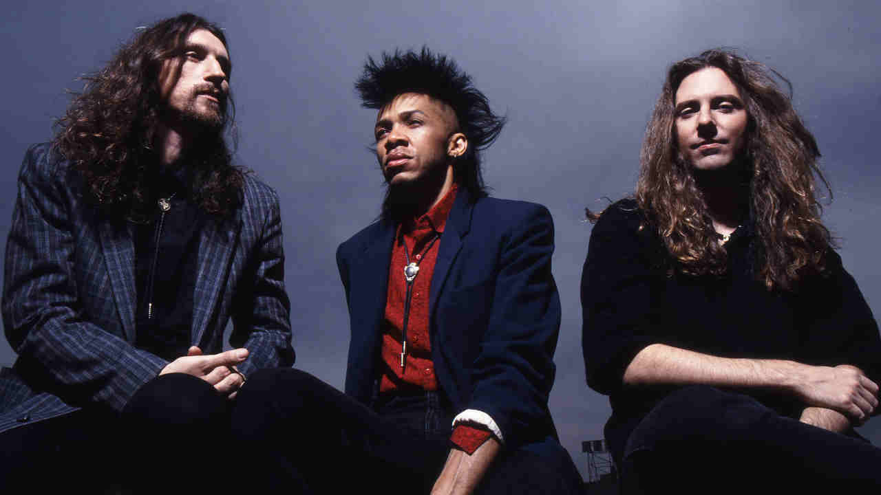 King’s X posing for a photograph in 1989