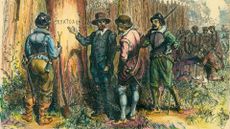 When John White returned to the Roanoke colony with supplies from England, he found all the people gone &mdash; and just the word "CROATOAN" carved nearby.