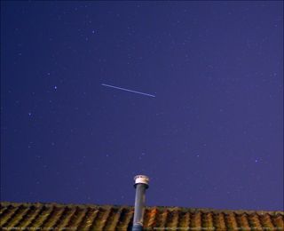 Marco Langbroek spotted the spy satellite USA 276 over Leiden, The Netherlands, on May 25, 2017.