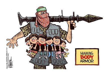 Editorial cartoon Middle East Hamas war