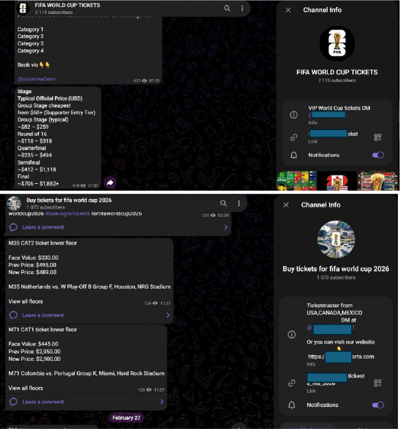 CYFIRMA world cup ticket scams
