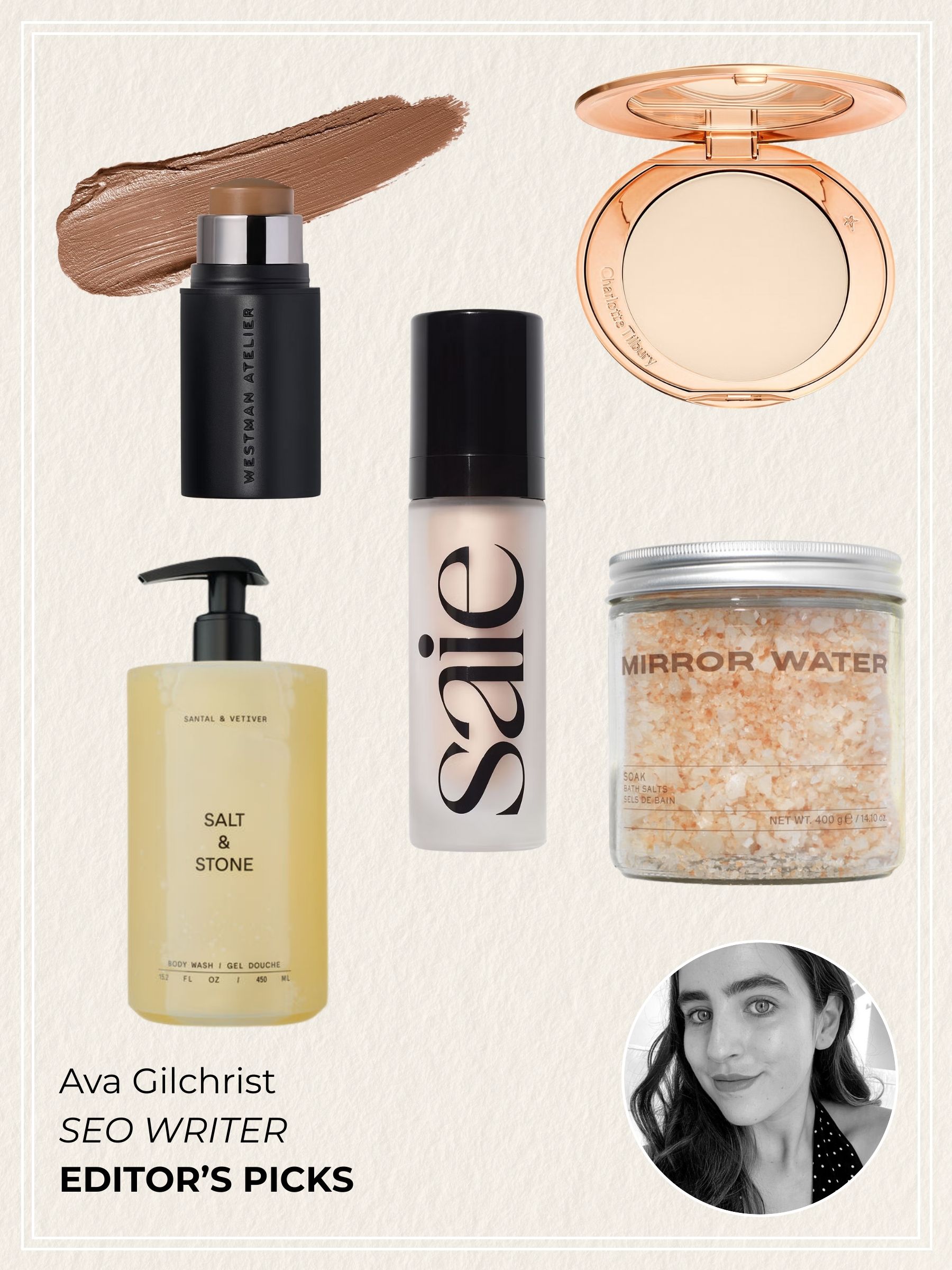 A collage of Black Friday beauty picks selected by SEO Writer, Ava Gilchrist.