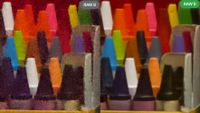 Multicolored crayons and yarn 