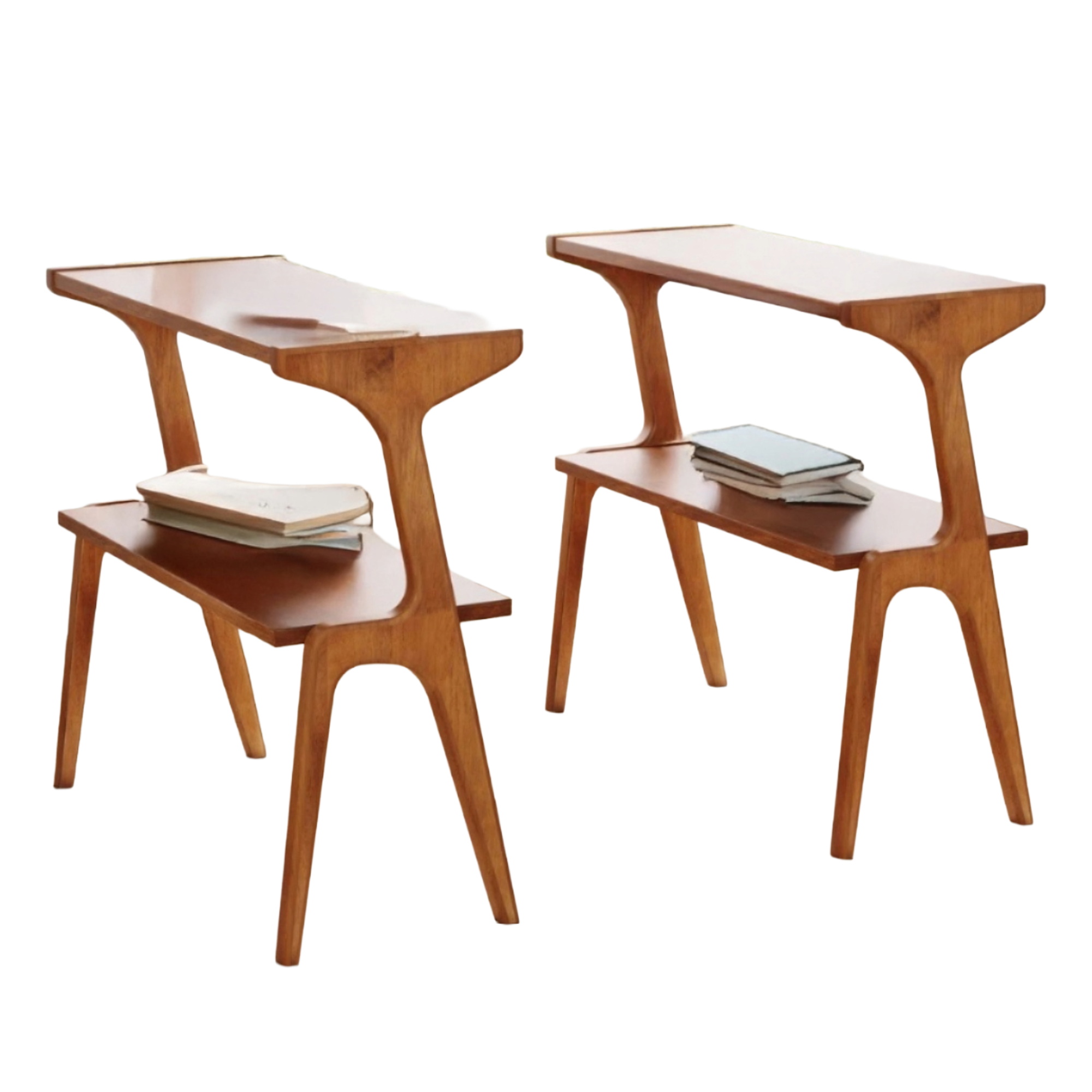 Wayfair, George Oliver 2-Tier Slim Sofa End Table (Set of 2)