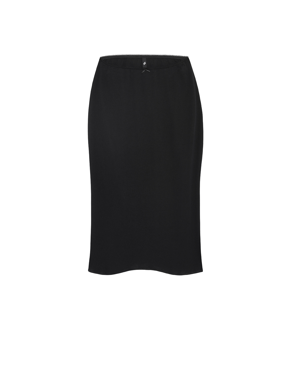 The Slip Skirt: Black Cotton Jersey