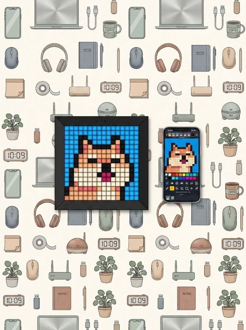 Pixel Art Digital Picture Frame With App Control