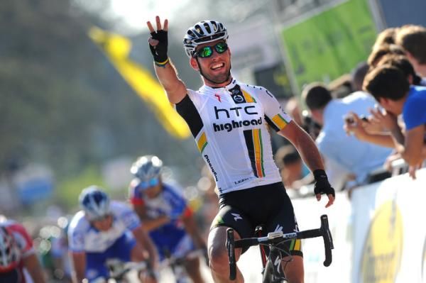 Good thing it was win number three for Mark Cavendish (HTC-Highroad) - one less and he might be in trouble again.