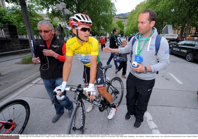 Michał Kwiatkowski after the stage