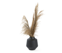 SILKCRAFT OF OREGON Pampas Grass In Beveled Vase