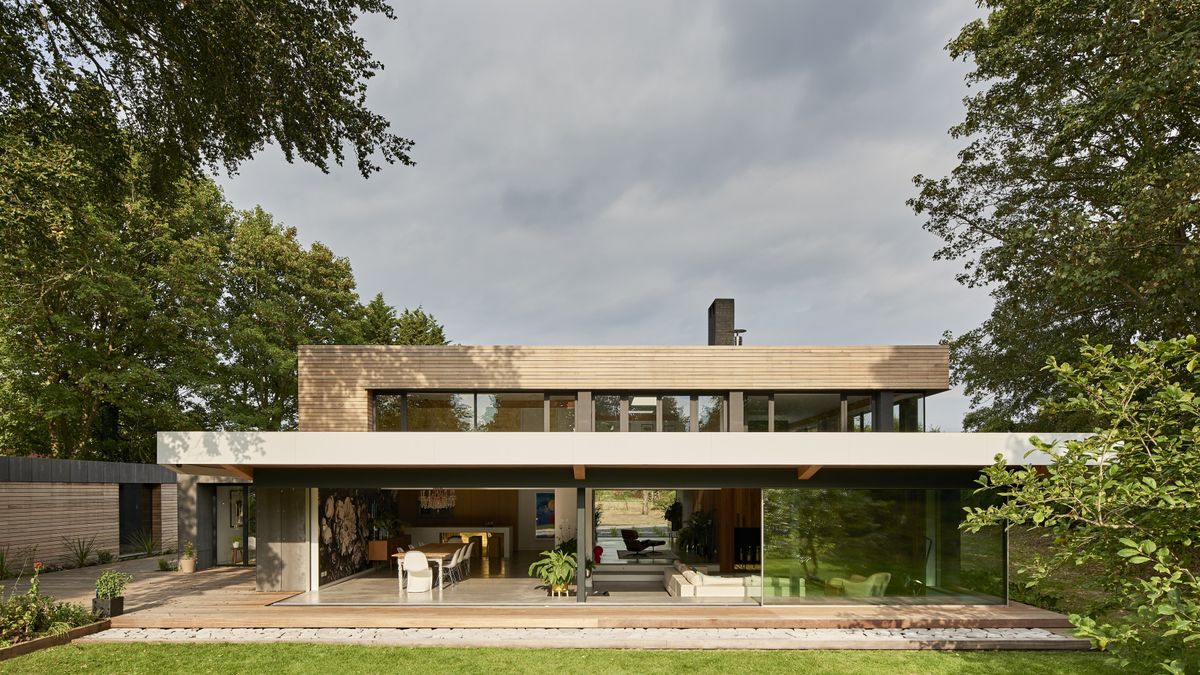 remodelled and extended home with timber cladding