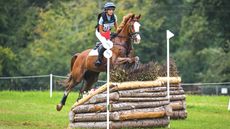Dargun, the former ride of Emily King, is to retire from eventing. Here Dargun is pictured with his current owner Elizabeth Barratt.