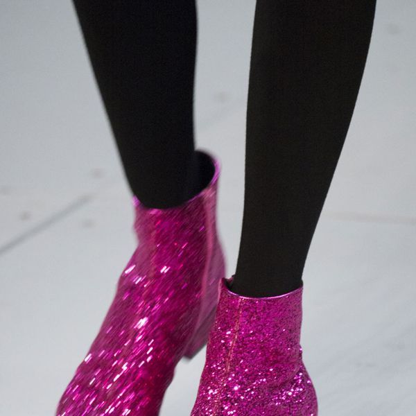 How to DIY Saint Laurent's Glitter Boots