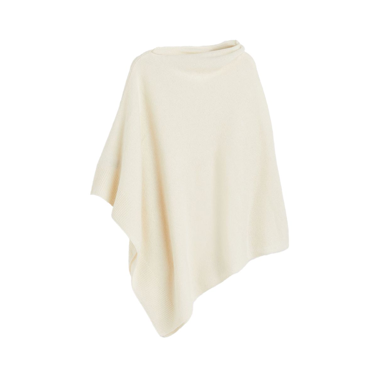 Fine-Knit Cashmere-Blend Poncho