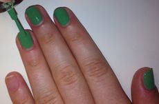 Brazil flag nails