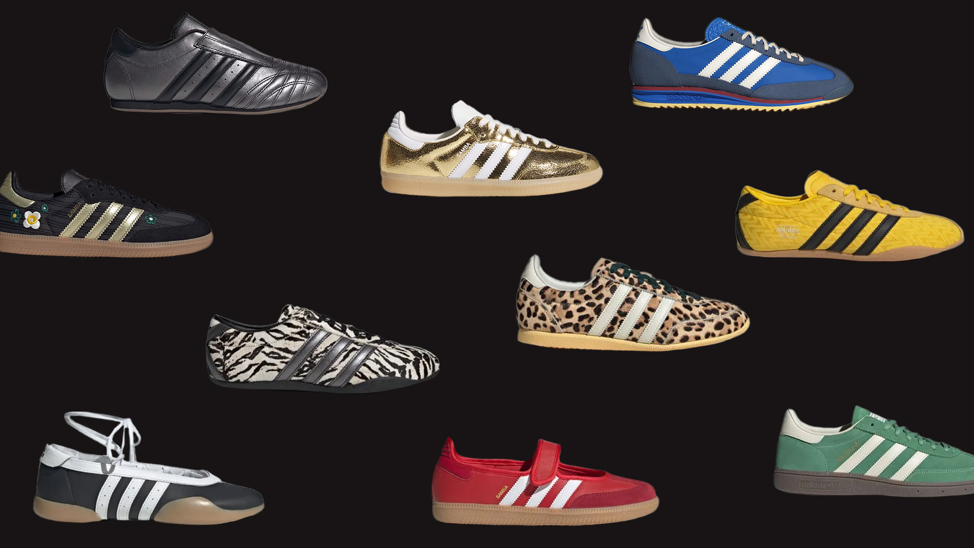 Collage Image of Fun Sneakers From adidas