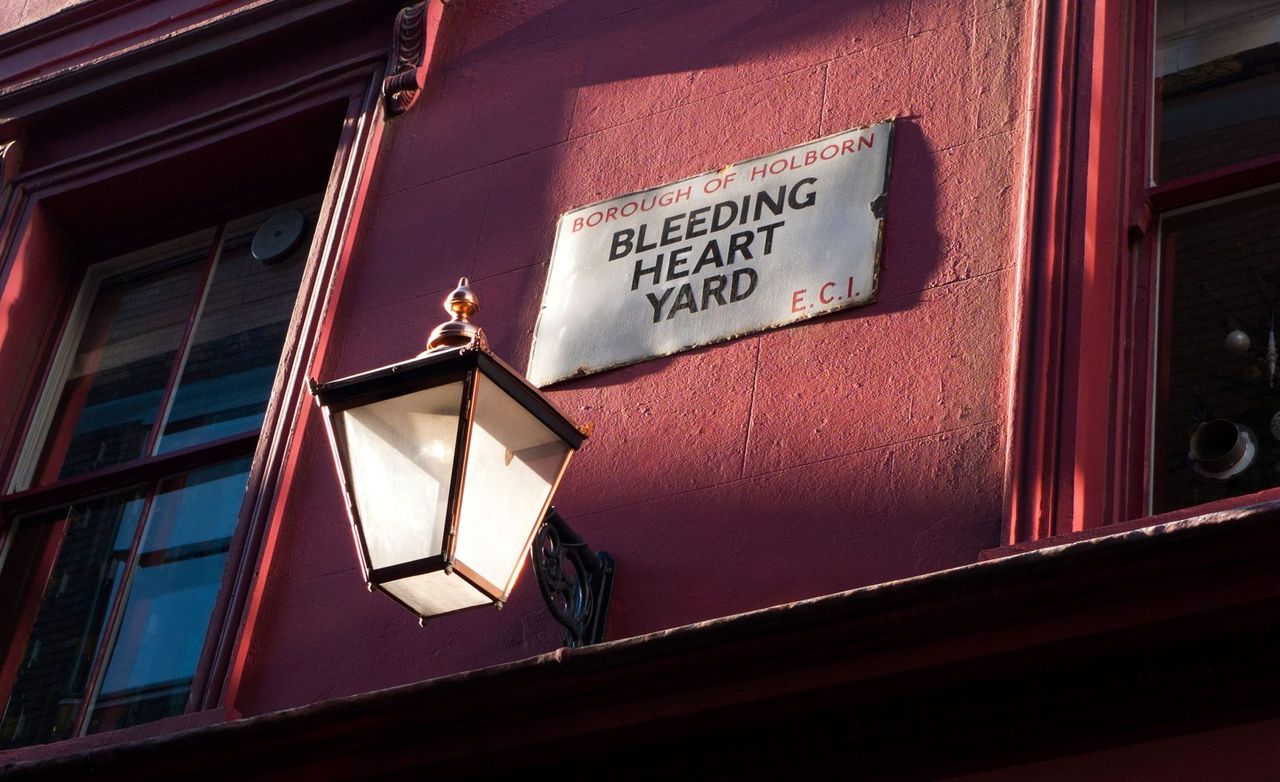 Bleeding Heart Yard, London.