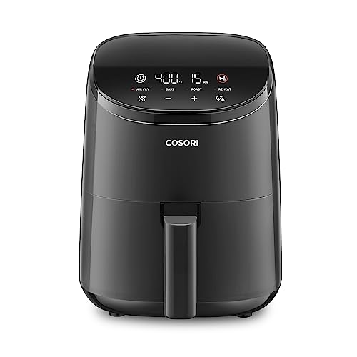 Cosori Lite 2.1 Qt Small Air Fryer, Max 400°f, 4-In-1, 97% Less Oil, Gray
