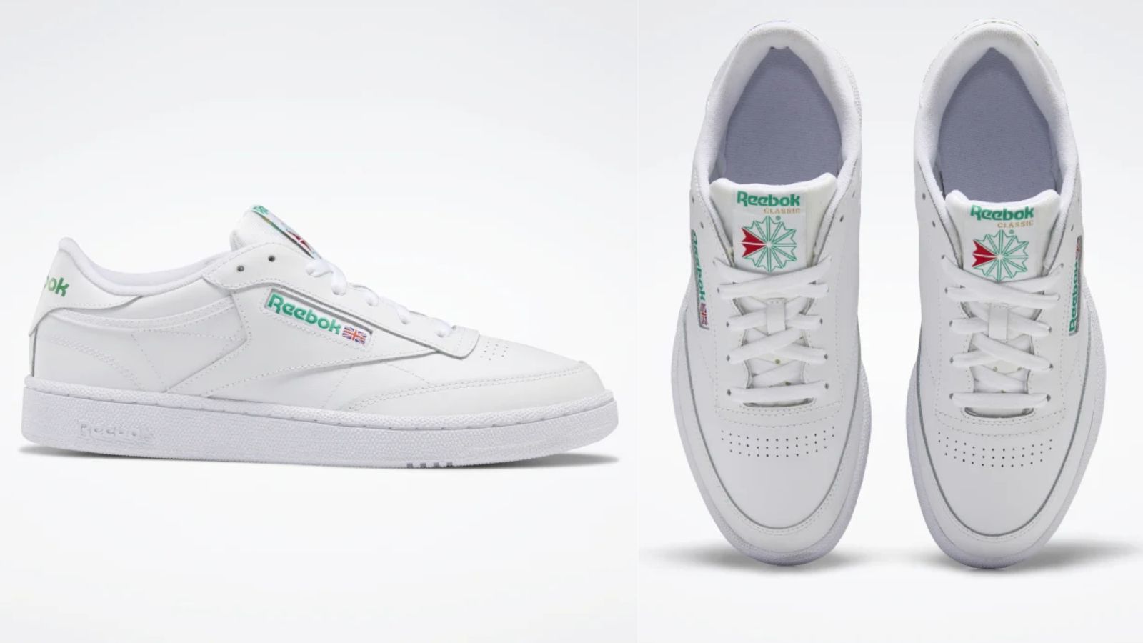 reebok C85 trainers in white