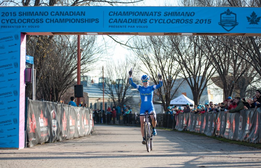 Maghalie Rochette wins the 2015 Manitoba Grand Prix of Cyclocross, her first UCI cyclocross victory