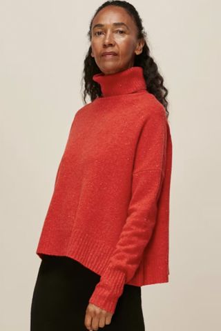 Whistles Roll Neck Merino Wool Knit