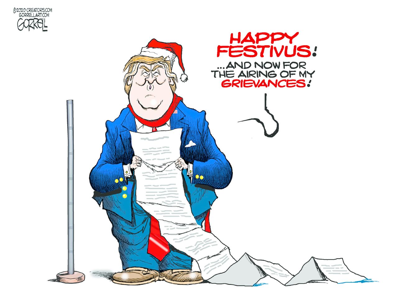 Political Cartoon U.S. Trump Festivus&amp;amp;nbsp;