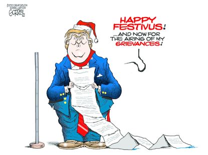Political Cartoon U.S. Trump Festivus&nbsp;