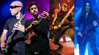 [L-R] Joe Satriani, Plini, Gus G and Kiko Loureiro