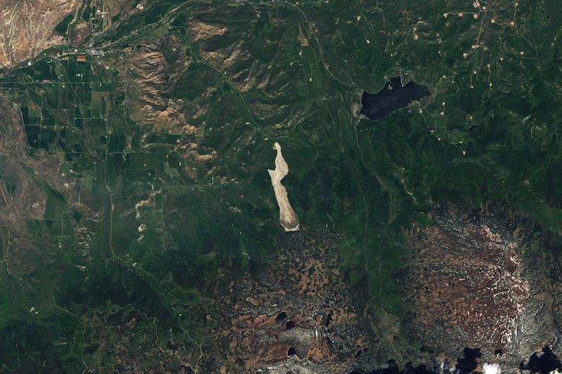 A Colorado landslide from space.