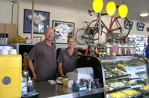 One very bike-friendly cafe