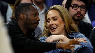 Adele calls Rich Paul her husband - the couple at a basketball game