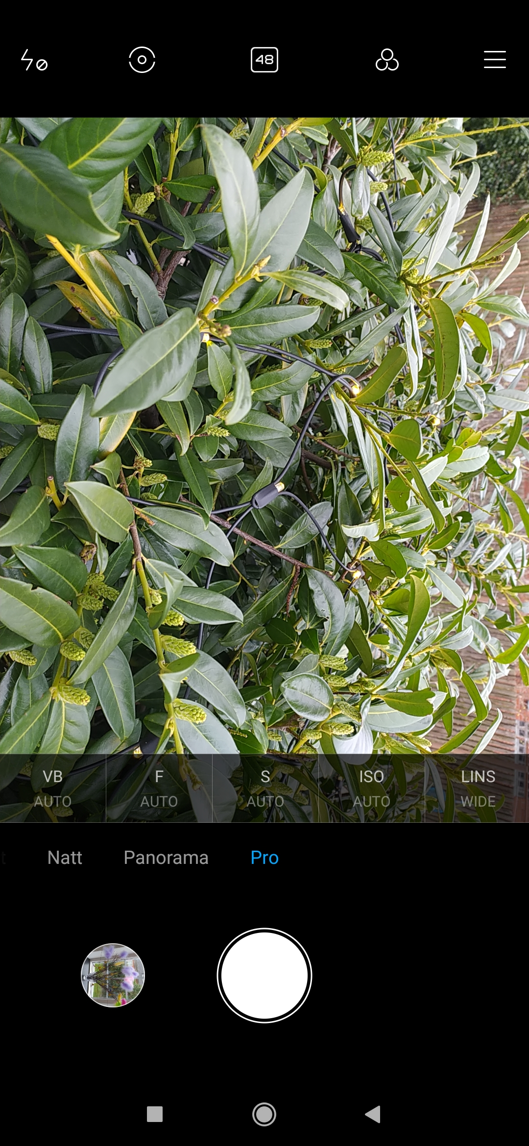 En kul och bra sak med kamera-appen &amp;auml;r m&amp;ouml;jligheten att anv&amp;auml;nda ett s&amp;auml;rskilt &quot;Pro&quot;-l&amp;auml;ge.